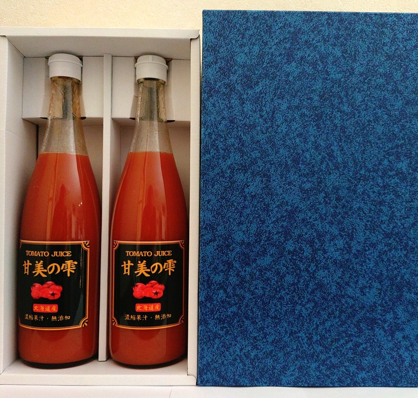 トマトジュース「甘美の雫」720ml×2本  無添加・濃縮果汁 北海道産